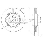 TOMEX Brakes Bremsscheibe